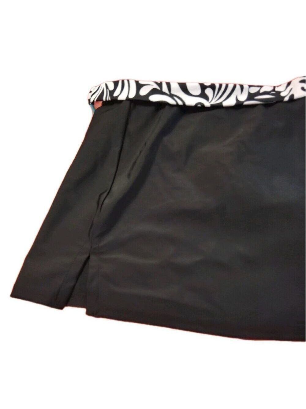 La Playa Swimsuit Belted Skirt Bikini Bottom Women's Medium Black With Tag Vtg